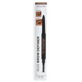 Revolution Duo Brow Pencil Medium Brown - BeautyBound.co.za