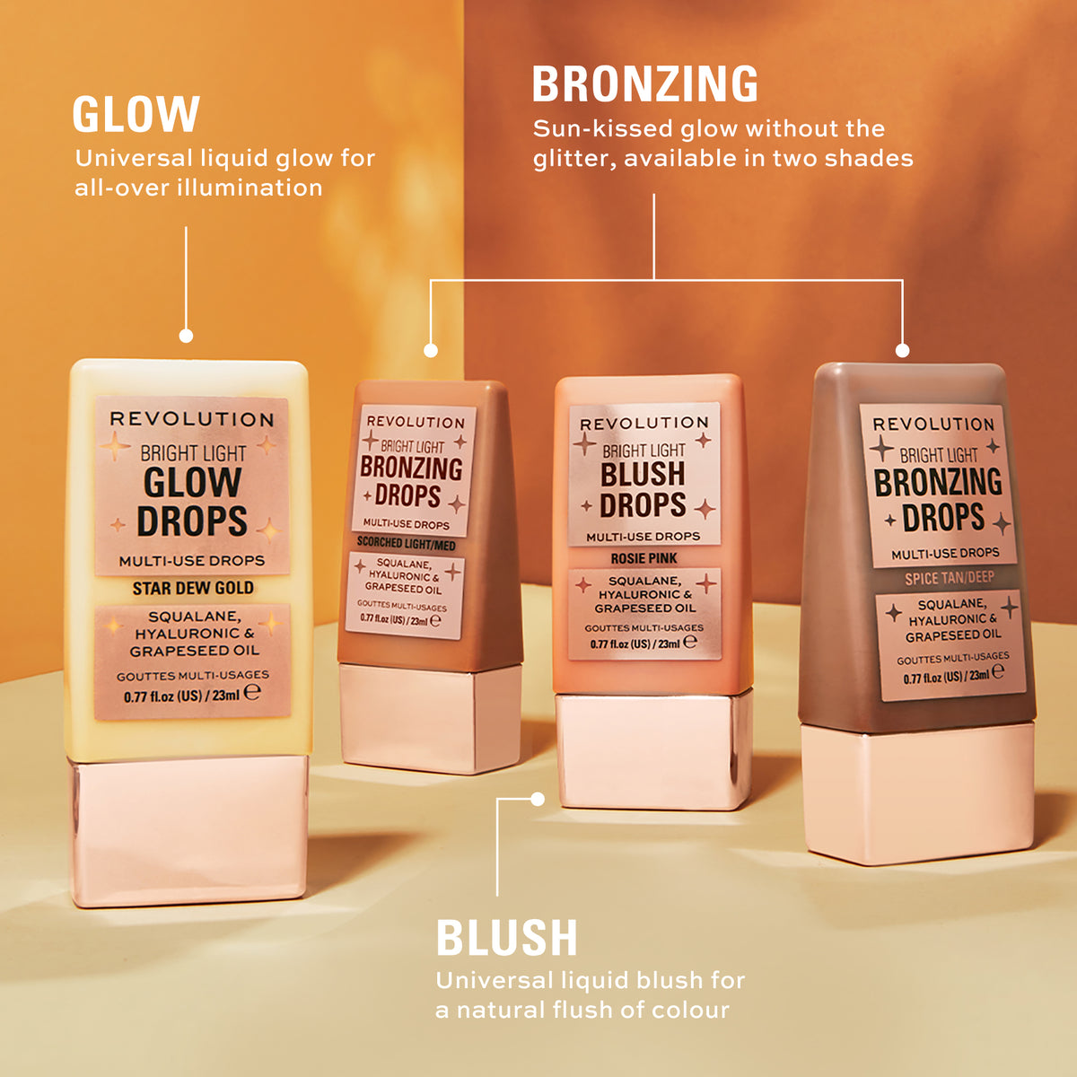 Revolution Bright Light Glow Drops Golden Star Dew