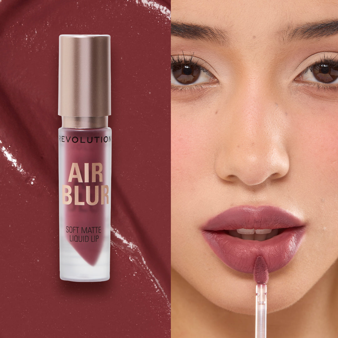 Revolution Air Blur Matte Liquid Lipstick Black Cherry