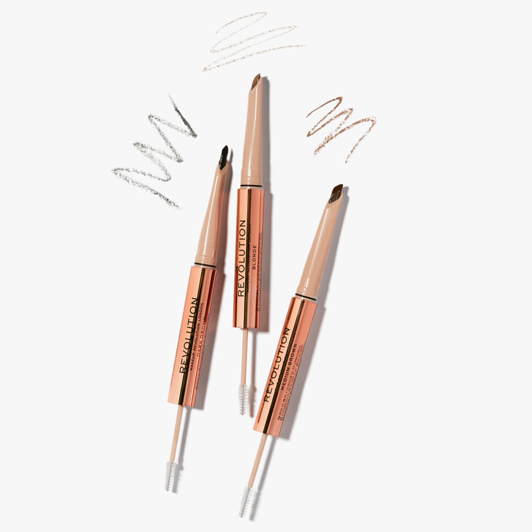 Revolution Fluffy Brow Filter Duo Dark Brown