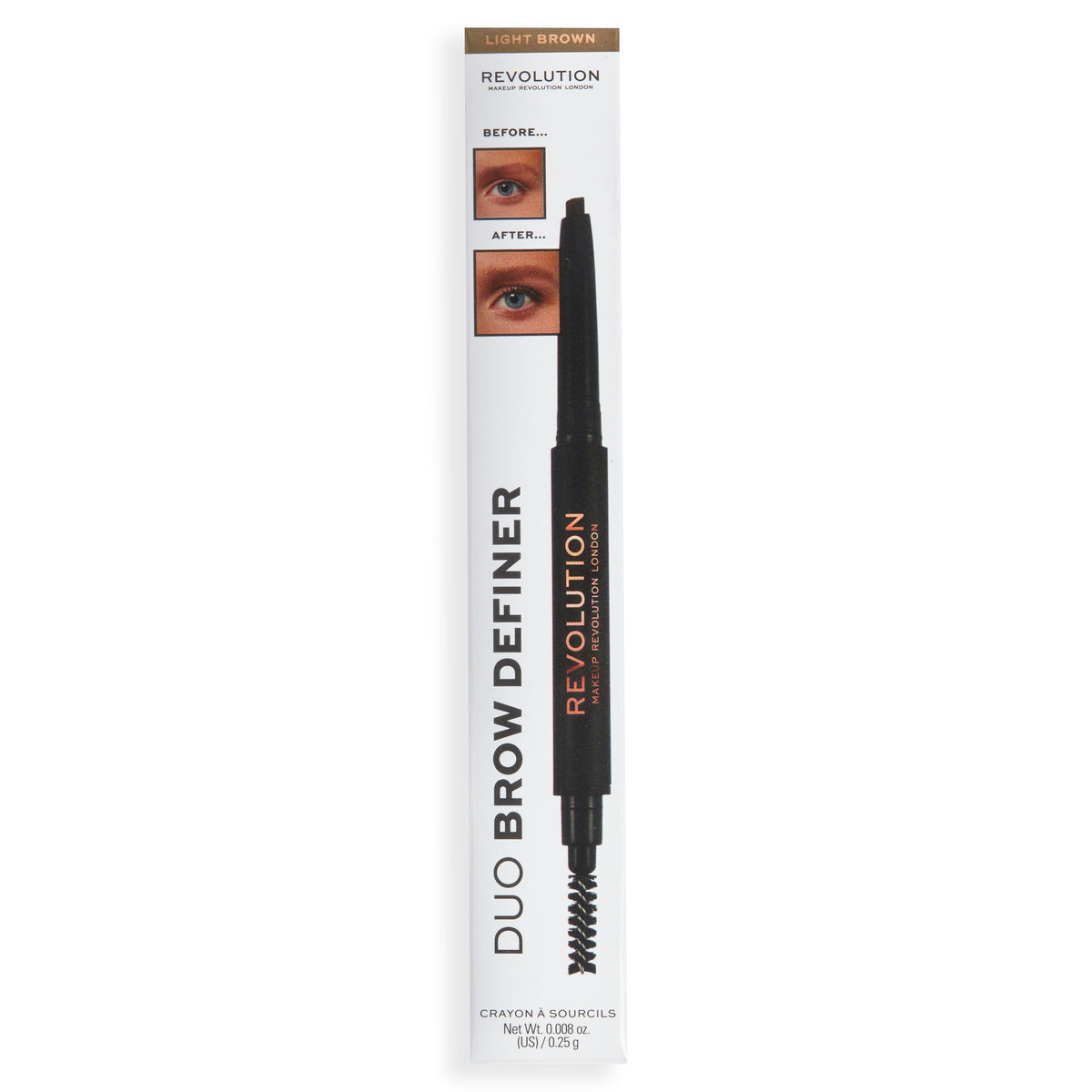 Revolution Duo Brow Pencil Light Brown