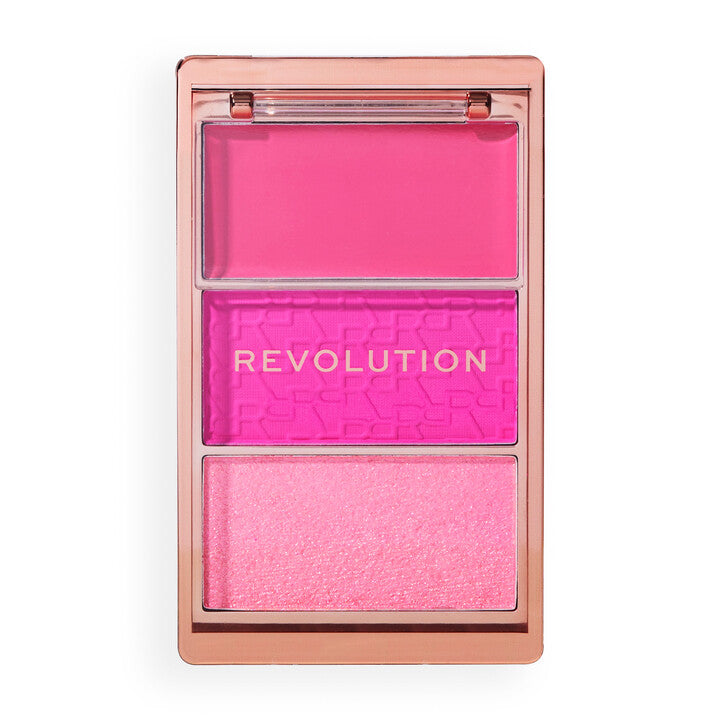 Revolution Blush Icon Palette Hot Pink Flag