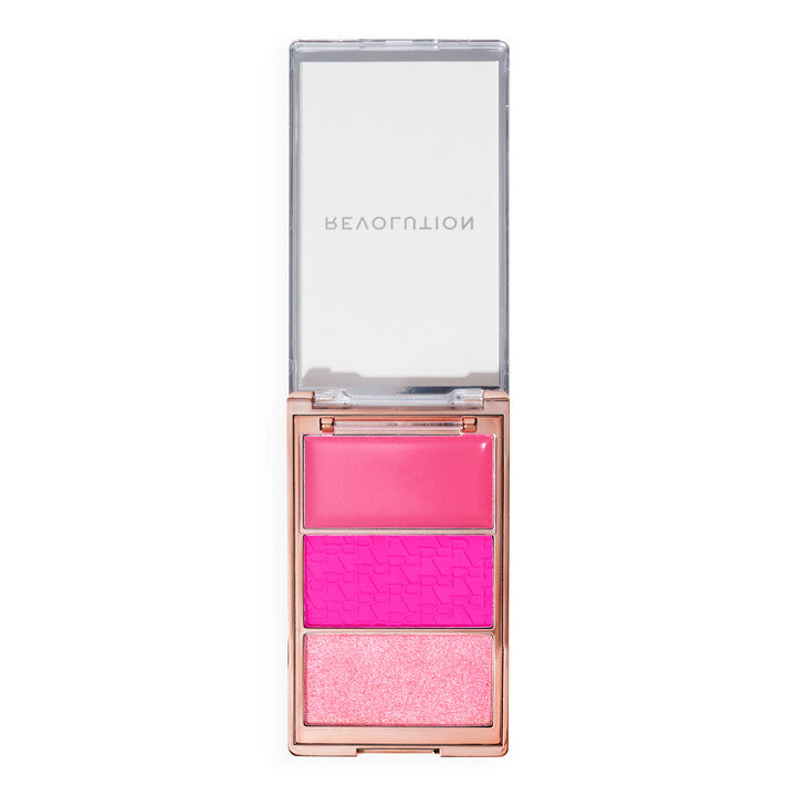 Revolution Blush Icon Palette Hot Pink Flag