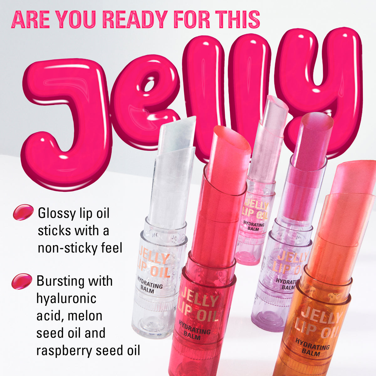 Jelly Lip Oil Balm Stick Crystal Clear