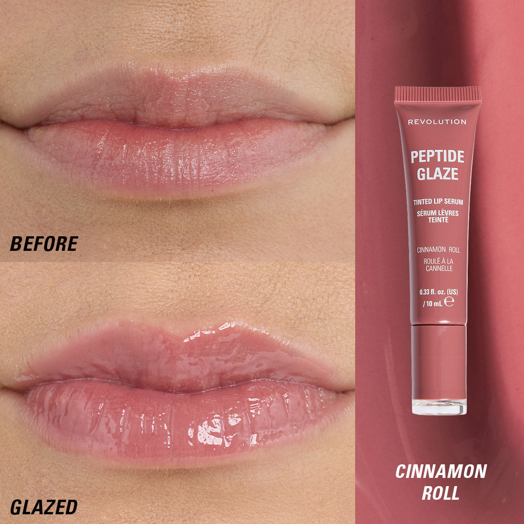 Peptide Glaze Tinted Lip Serum Cinnamon Roll