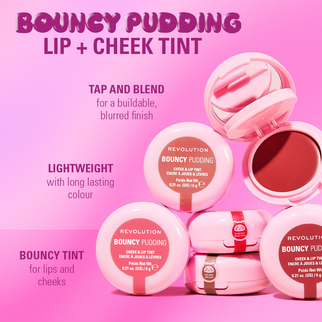 Bouncy Pudding Lip & Cheek Tint Pink Mood