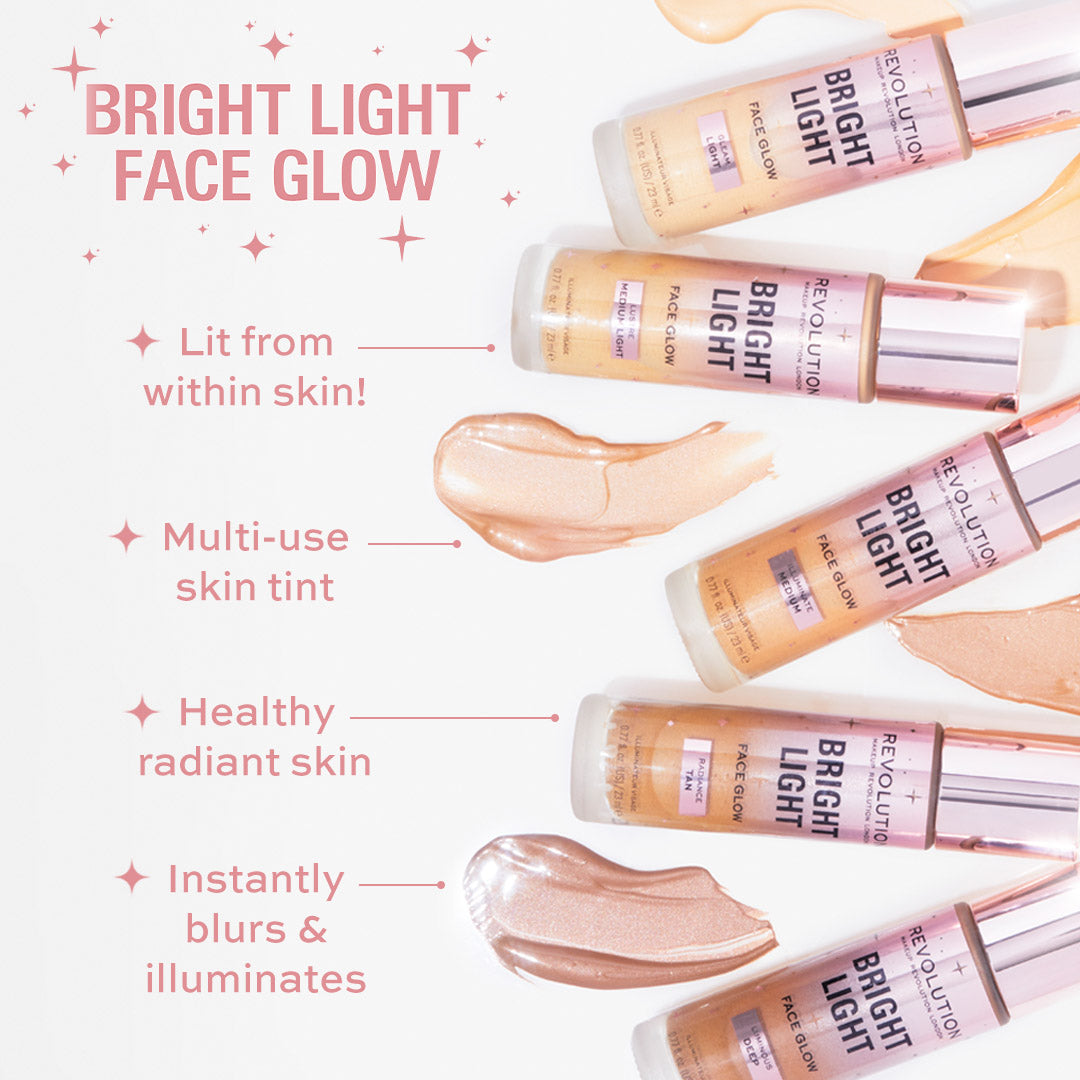 Revolution Bright Light Face Glow Lustre Medium Light