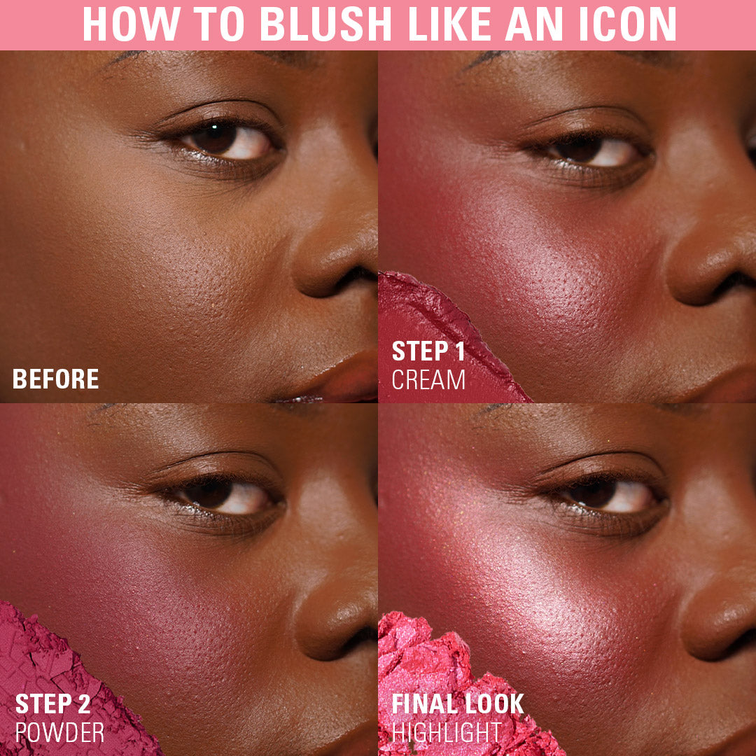 Revolution Blush Icon Palette Aura Points Rose
