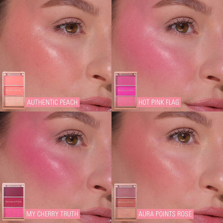 Revolution Blush Icon Palette Authentic Peach